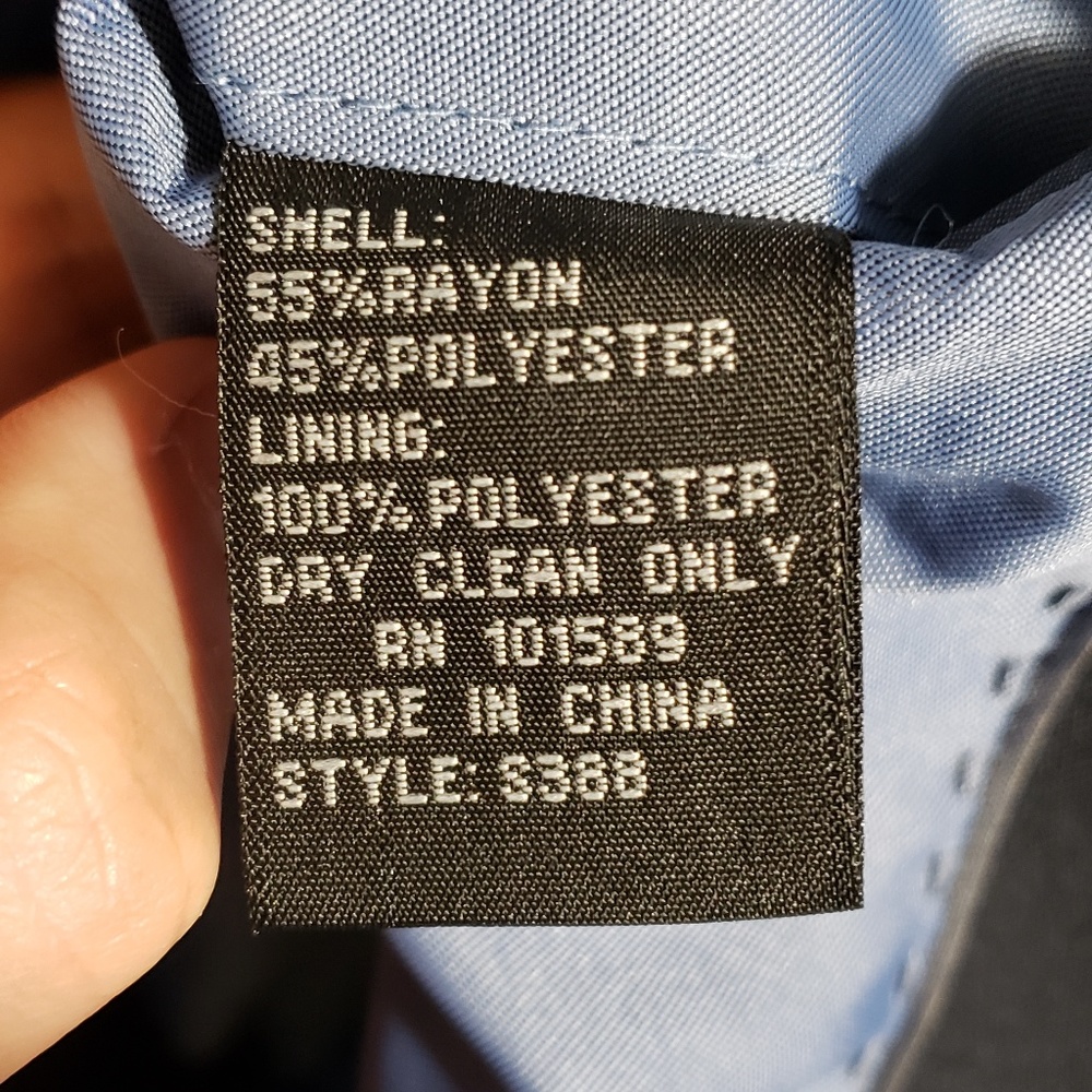 alberto Cardinali Navy Blue 2Bttn PolyRayon Blazer - Picture 8 of 8